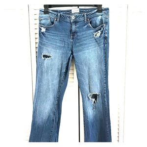 Aeropostale distressed denim jeans 13/14 reg